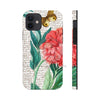 Red Peony Calligraphy Butterfly Art Case Mate Tough Phone Cases Iphone 12