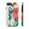 Red Peony Calligraphy Butterfly Art Case Mate Tough Phone Cases Iphone 7 8