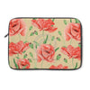 Red Poppies On Beige Watercolor Art Laptop Sleeve 13