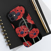 Red Poppies On Black Vintage Art Case Mate Tough Phone Cases