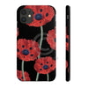 Red Poppies On Black Vintage Art Case Mate Tough Phone Cases Iphone 11