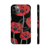Red Poppies On Black Vintage Art Case Mate Tough Phone Cases Iphone 11 Pro Max