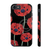 Red Poppies On Black Vintage Art Case Mate Tough Phone Cases Iphone 7 8