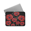 Red Poppies On Black Vintage Art Laptop Sleeve