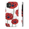 Red Poppies On White Vintage Art Case Mate Tough Phone Cases Iphone 11