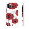 Red Poppies On White Vintage Art Case Mate Tough Phone Cases Iphone 11 Pro Max