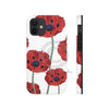 Red Poppies On White Vintage Art Case Mate Tough Phone Cases Iphone 12 Mini