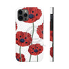 Red Poppies On White Vintage Art Case Mate Tough Phone Cases Iphone 12 Pro