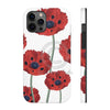 Red Poppies On White Vintage Art Case Mate Tough Phone Cases Iphone 12 Pro Max