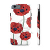 Red Poppies On White Vintage Art Case Mate Tough Phone Cases Iphone 6/6S