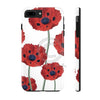 Red Poppies On White Vintage Art Case Mate Tough Phone Cases Iphone 7 Plus 8