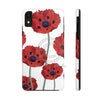 Red Poppies On White Vintage Art Case Mate Tough Phone Cases Iphone Xr