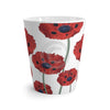 Red Poppies On White Vintage Art Latte Mug Mug
