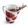 Red Poppies On White Vintage Art Latte Mug Mug