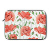 Red Poppies On White Watercolor Art Laptop Sleeve 13