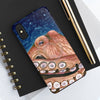 Red Rust Octopus Vintage Map Blue Cosmic Watercolor Art Case Mate Tough Phone Cases