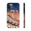 Red Rust Octopus Vintage Map Blue Cosmic Watercolor Art Case Mate Tough Phone Cases Iphone 11 Pro