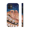 Red Rust Octopus Vintage Map Blue Cosmic Watercolor Art Case Mate Tough Phone Cases Iphone 12