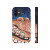 Red Rust Octopus Vintage Map Blue Cosmic Watercolor Art Case Mate Tough Phone Cases Iphone 12 Mini