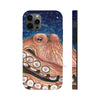 Red Rust Octopus Vintage Map Blue Cosmic Watercolor Art Case Mate Tough Phone Cases Iphone 12 Pro