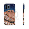 Red Rust Octopus Vintage Map Blue Cosmic Watercolor Art Case Mate Tough Phone Cases Iphone 13 Pro