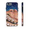 Red Rust Octopus Vintage Map Blue Cosmic Watercolor Art Case Mate Tough Phone Cases Iphone 6/6S