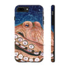Red Rust Octopus Vintage Map Blue Cosmic Watercolor Art Case Mate Tough Phone Cases Iphone 7 Plus 8