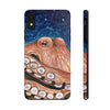 Red Rust Octopus Vintage Map Blue Cosmic Watercolor Art Case Mate Tough Phone Cases Iphone Xr