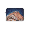 Red Rust Octopus Vintage Map Blue Cosmic Watercolor Art Laptop Sleeve 12