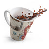 Red Seahorse Vintage Map Latte Mug Mug