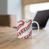 Red Tentacles Octopus Ink Mug 11Oz