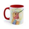 Rufous Hummingbird Sun Art Accent Coffee Mug 11Oz Red /