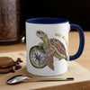 Save Sea Turtle Art Accent Coffee Mug 11Oz