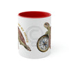 Save Sea Turtle Art Accent Coffee Mug 11Oz Red /