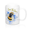 Save The Bees Watercolor Ink Art Mug 11Oz