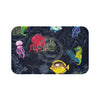 Sea Life Vintage Map Chic Indigo Bath Mat Large 34X21 Home Decor