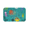 Sea Life Vintage Map Chic Teal Bath Mat Large 34X21 Home Decor