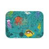 Sea Life Vintage Map Chic Teal Bath Mat Small 24X17 Home Decor