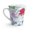 Sea Life Vintage Map Chic White Latte Mug 12Oz Mug