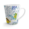 Sea Life Vintage Map Chic White Latte Mug Mug
