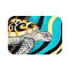Sea Turtle Surf Hippy Yellow Ink Bath Mat 24 × 17 Home Decor