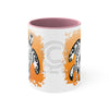 Sea Turtle Tribal Sun Ink On White Art Accent Coffee Mug 11Oz Pink /