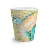 Sea Turtle Vintage Map Beige Latte Mug Mug