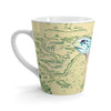 Sea Turtle Vintage Map Beige Latte Mug Mug
