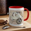 Sea Turtle Vintage Map Compass Love Watercolor Art Accent Coffee Mug 11Oz