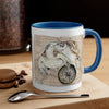 Sea Turtle Vintage Map Compass Love Watercolor Art Accent Coffee Mug 11Oz