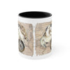 Sea Turtle Vintage Map Compass Love Watercolor Art Accent Coffee Mug 11Oz