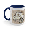 Sea Turtle Vintage Map Compass Love Watercolor Art Accent Coffee Mug 11Oz