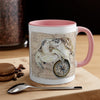 Sea Turtle Vintage Map Compass Love Watercolor Art Accent Coffee Mug 11Oz