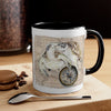 Sea Turtle Vintage Map Compass Love Watercolor Art Accent Coffee Mug 11Oz